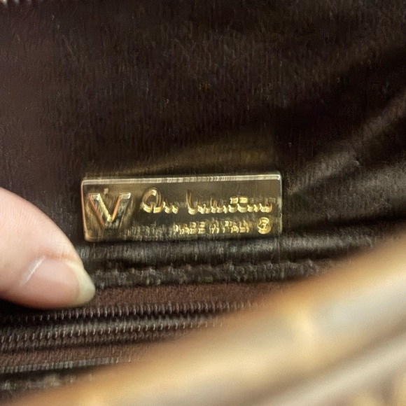 Authentic Valentino pvc leather brown grey shoulder bag - Picture 12 of 12